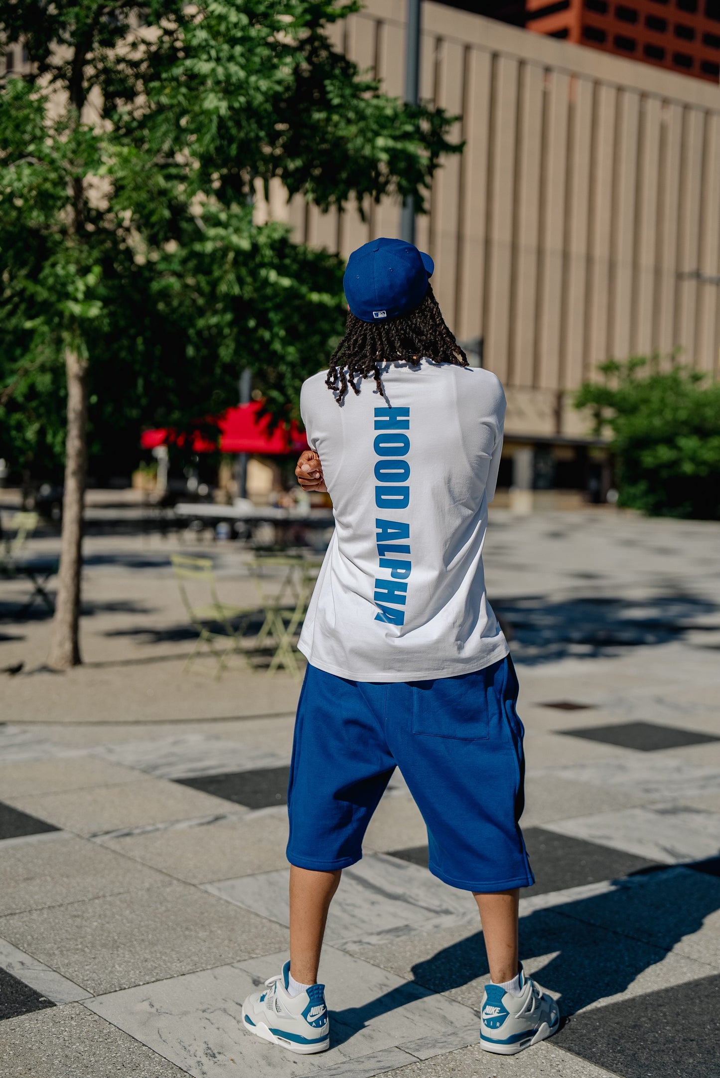 Blue SideZip Member Shorts