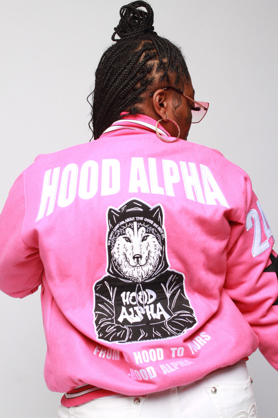 PINK VARSITY JACKET