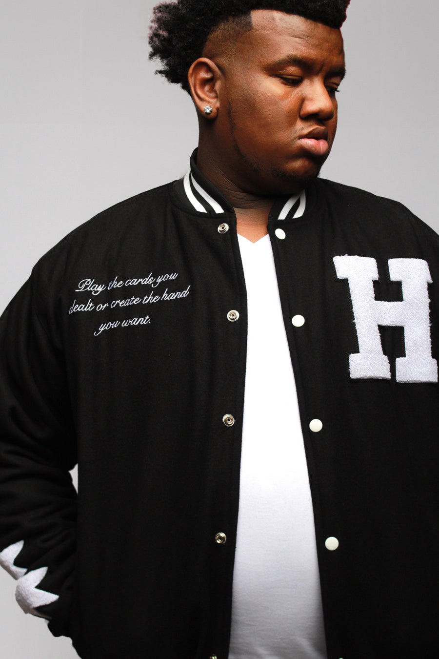 BLACK VARSITY JACKET