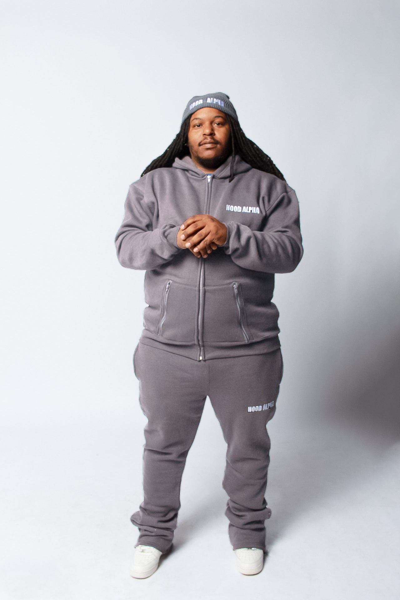 Light Grey Flared Jogging suit