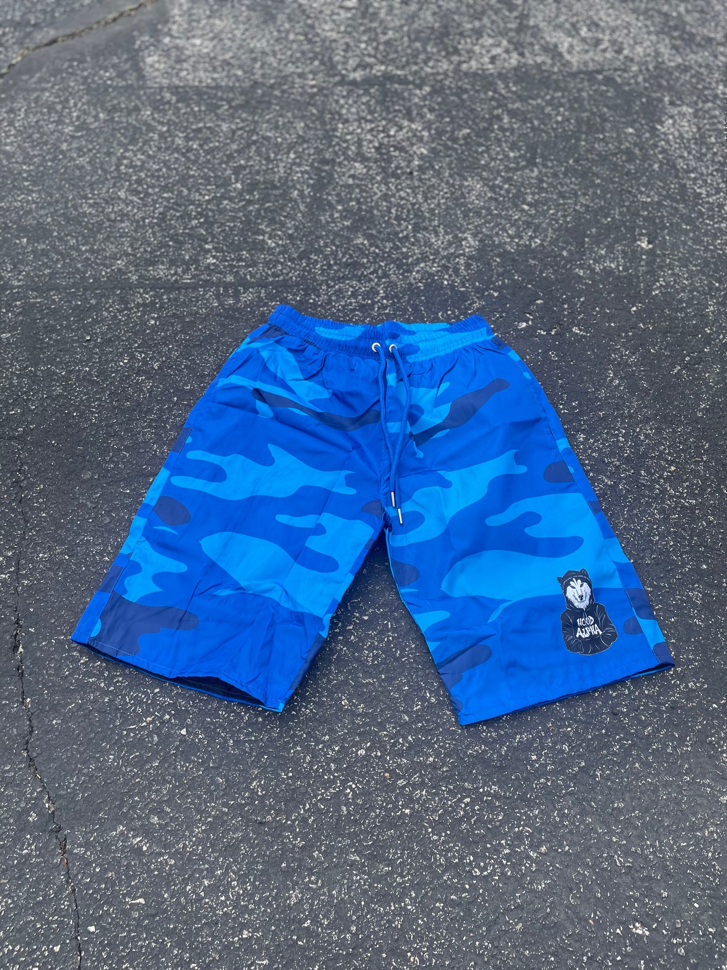 Blue Camo Shorts