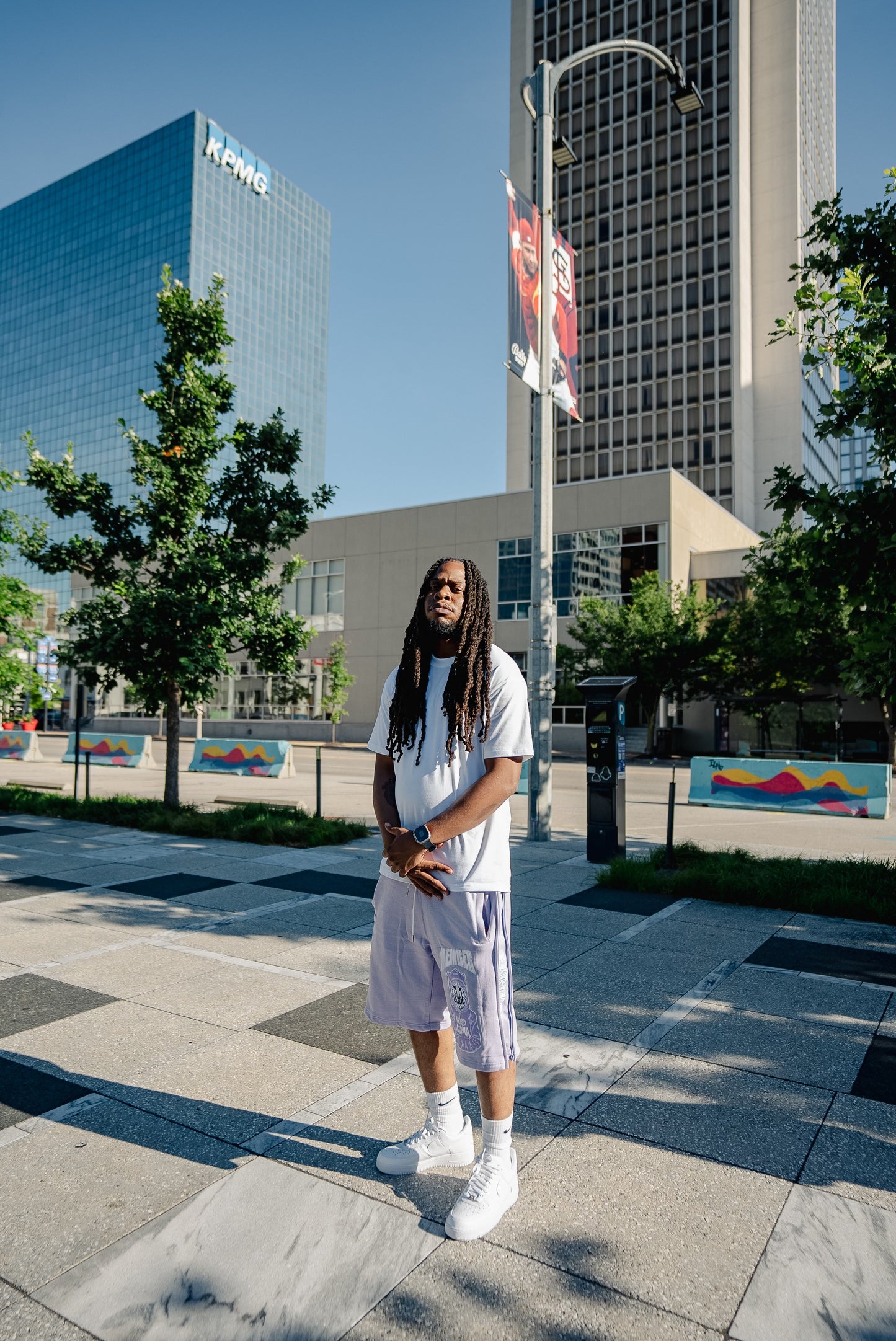 Lavender SideZip Member Shorts