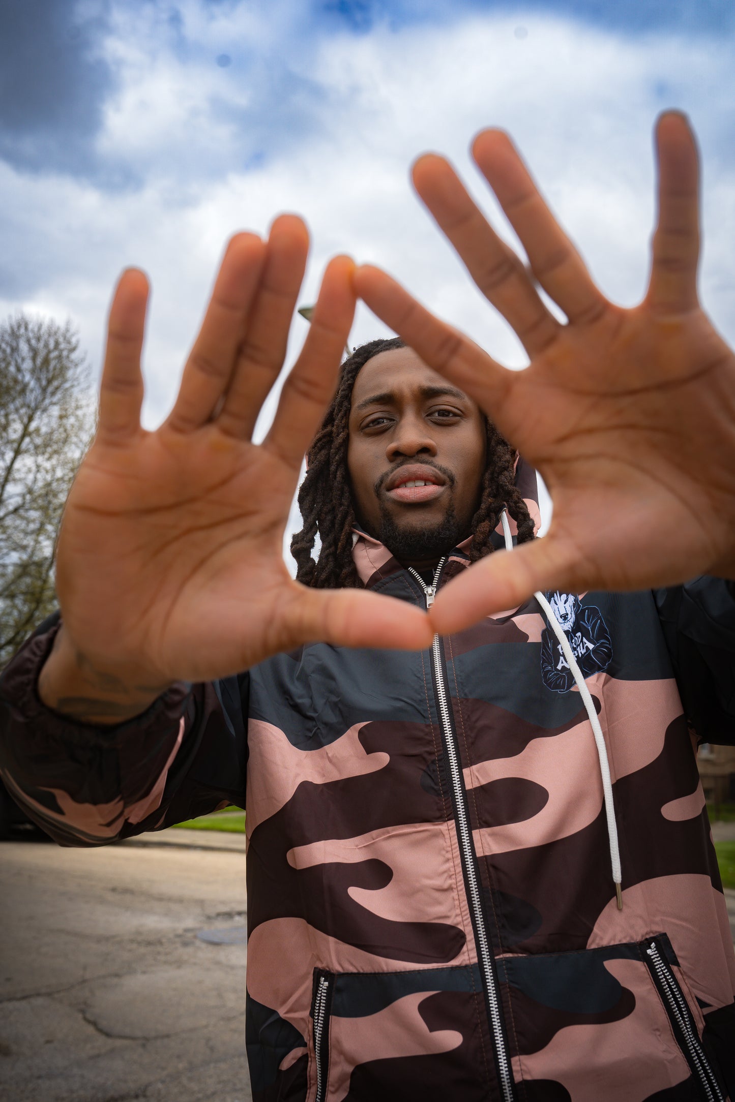 Camp Camo Windbreaker Jacket