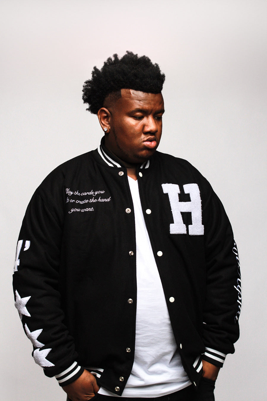 BLACK VARSITY JACKET