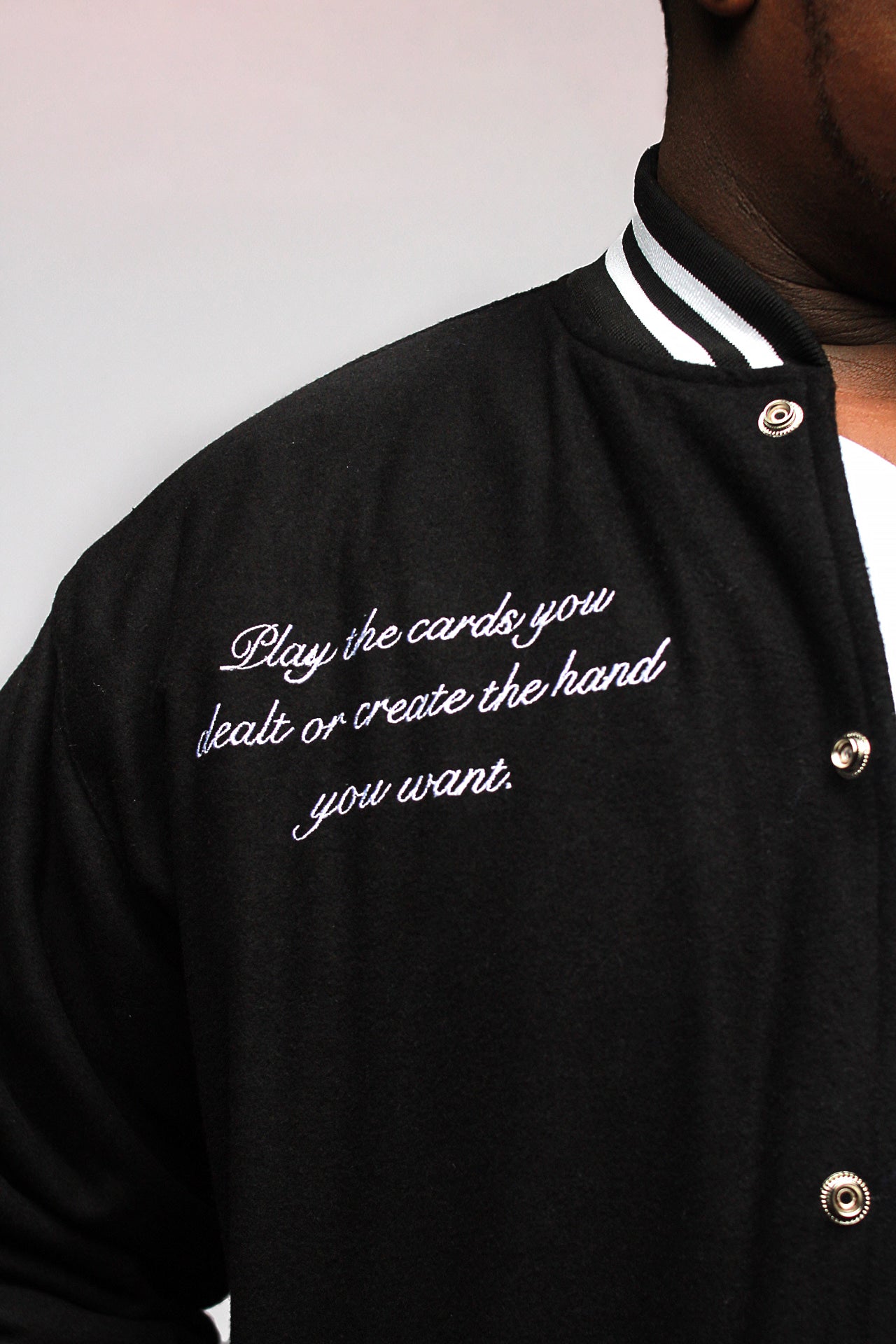 BLACK VARSITY JACKET