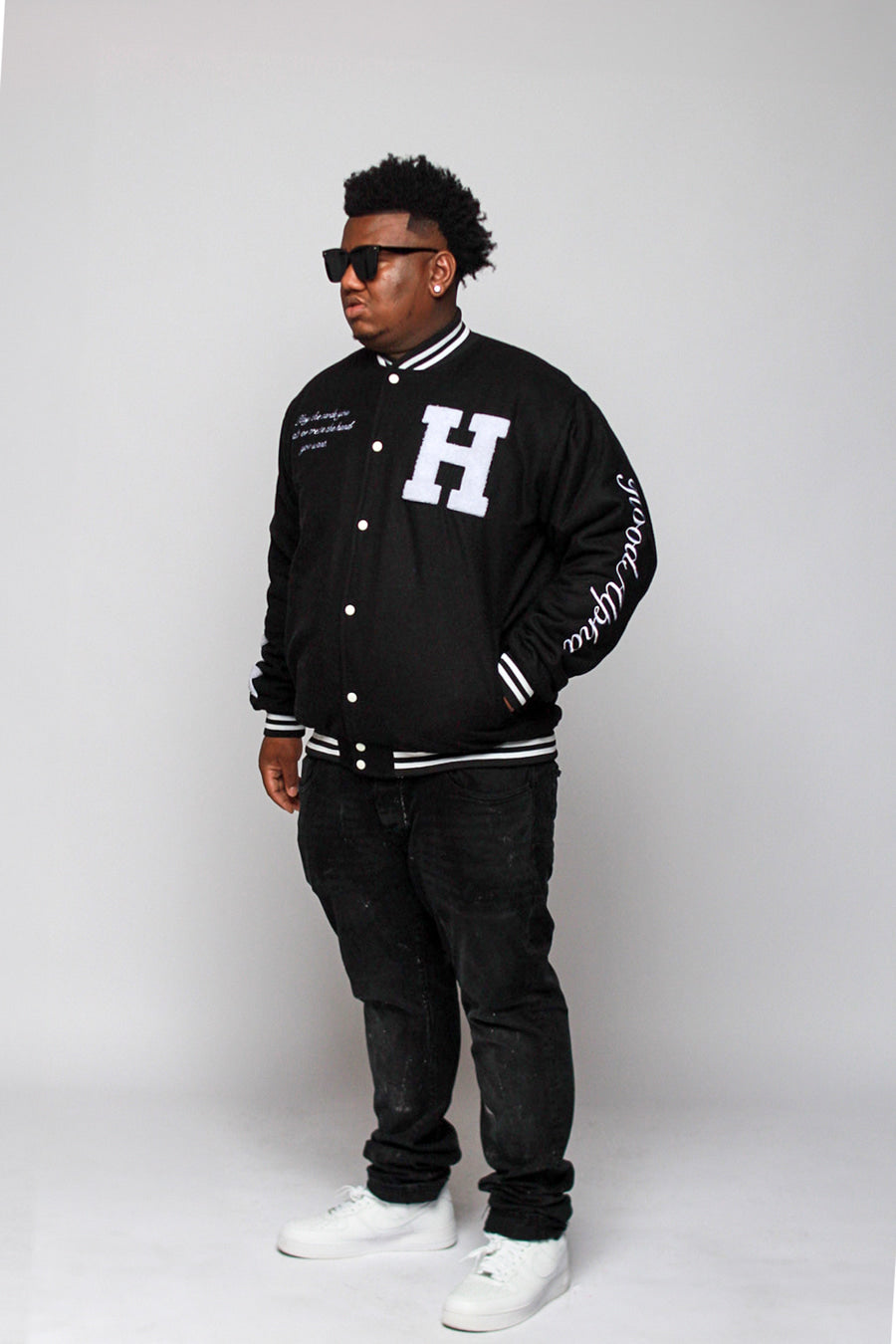 BLACK VARSITY JACKET