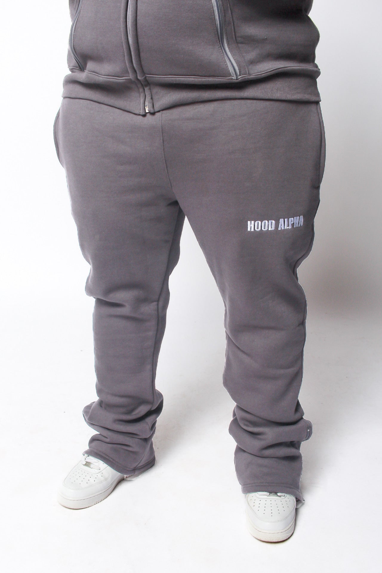 Light Grey Flared Jogging suit