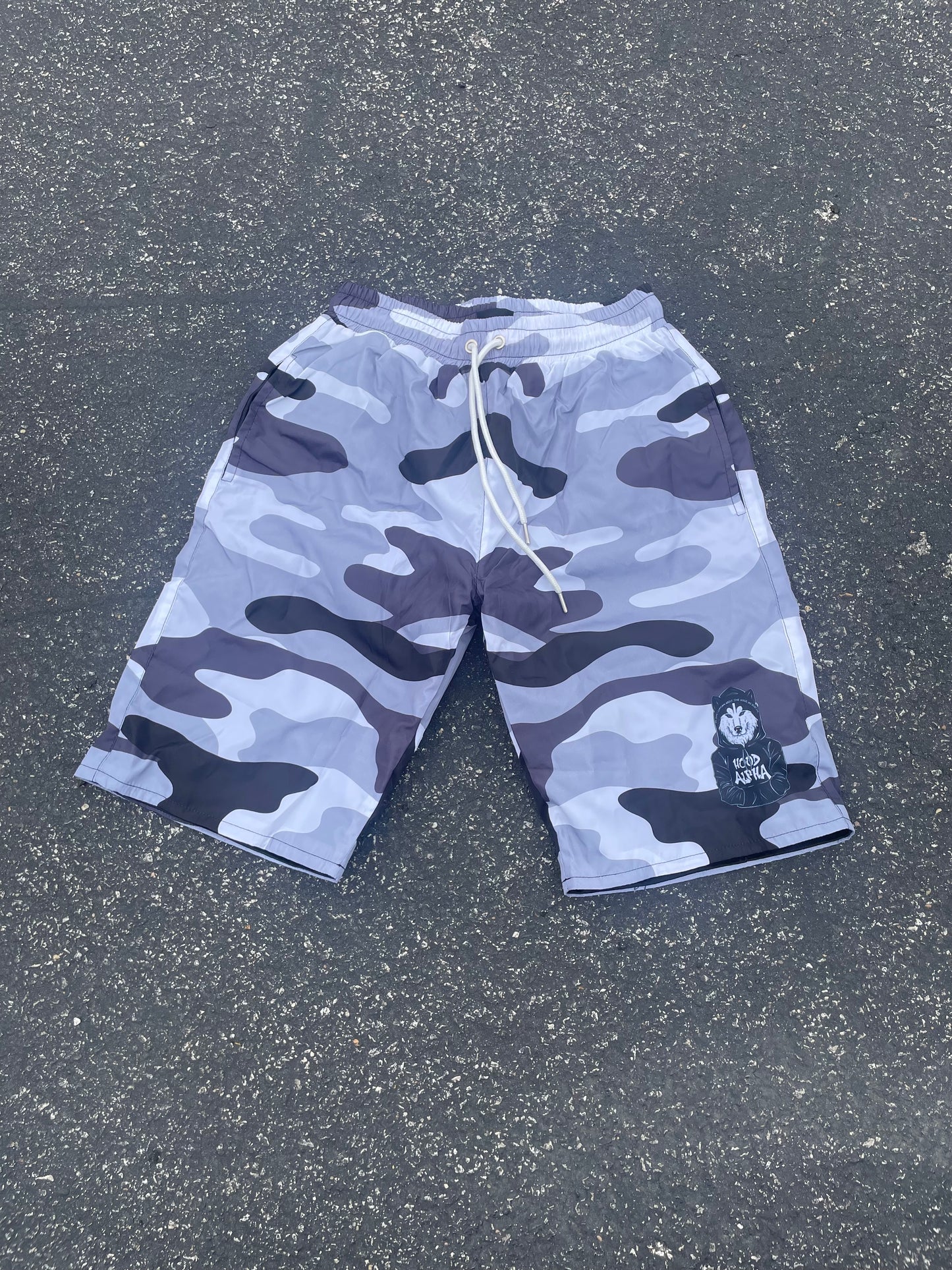 Gray Camo Shorts