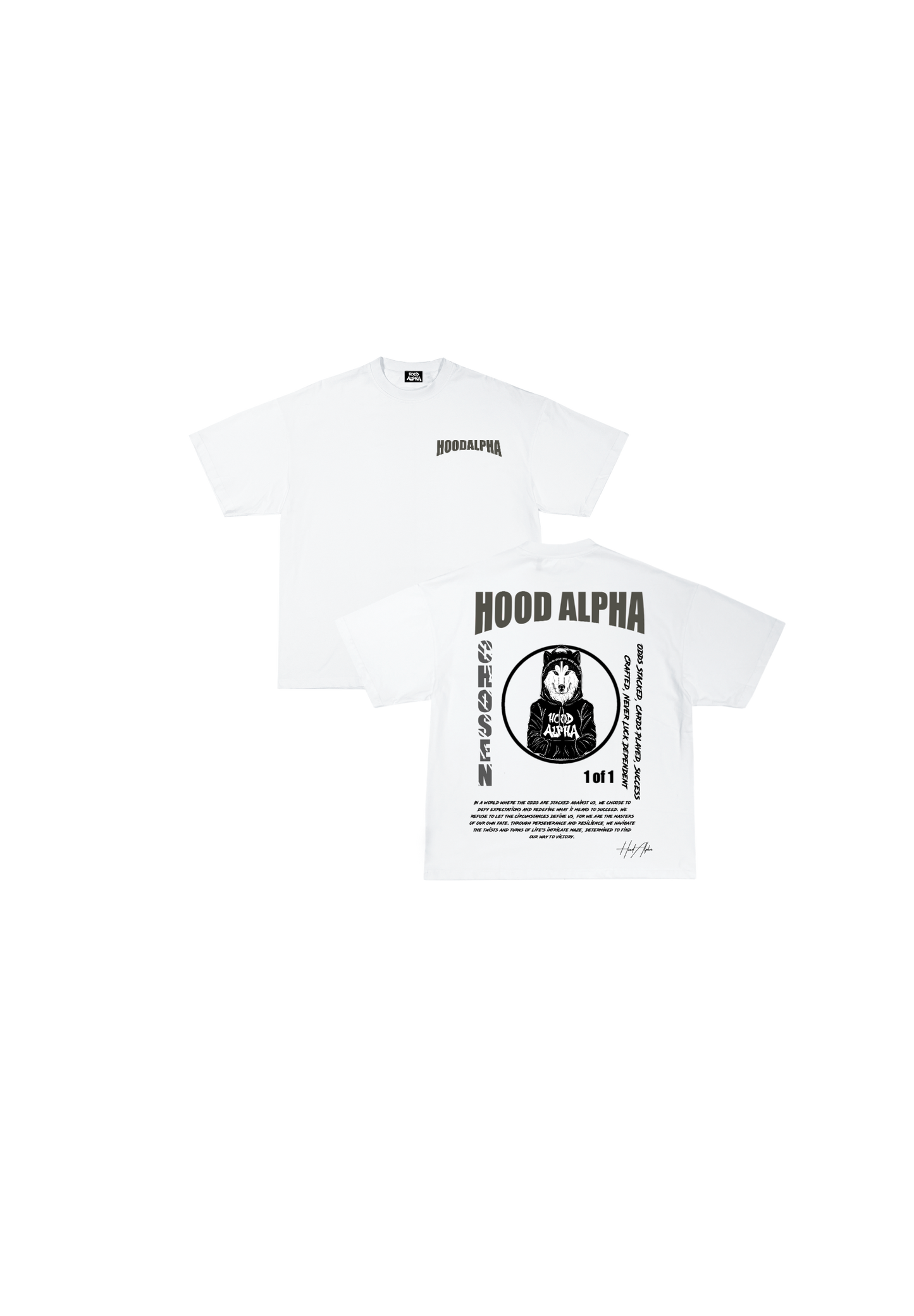 White & Gray Chosen Tee