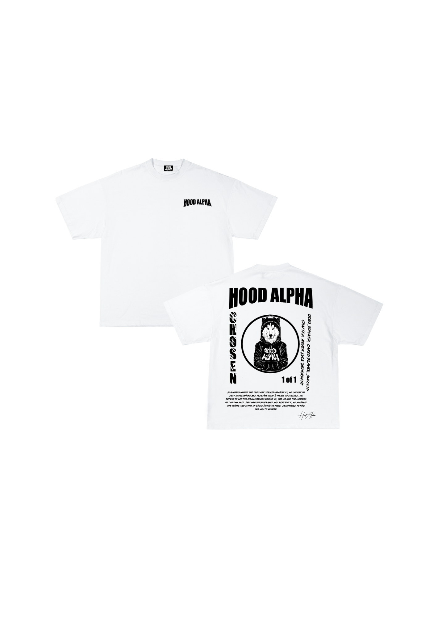 White & Black Chosen Tee