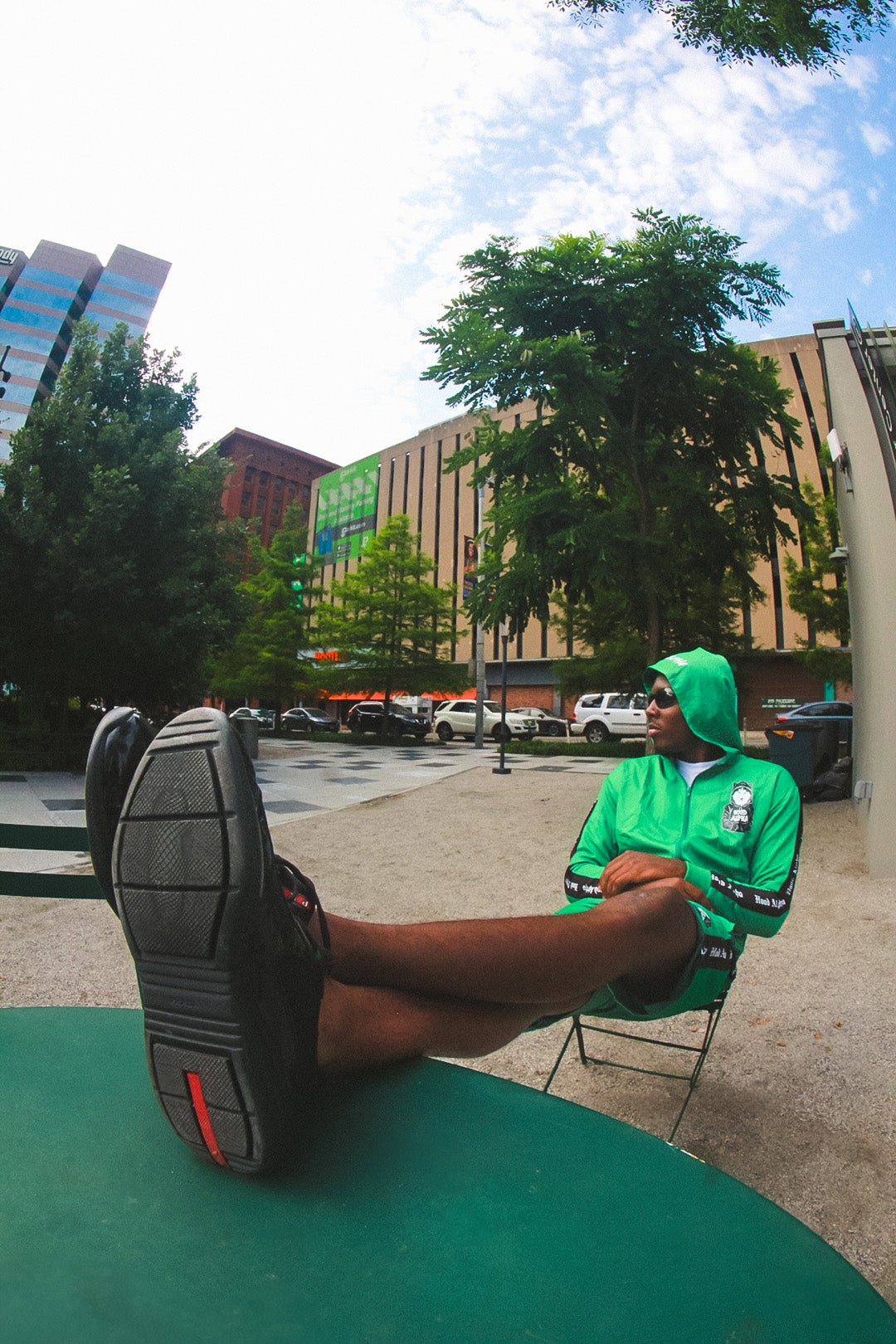 GREEN & BLACK NYLON SET