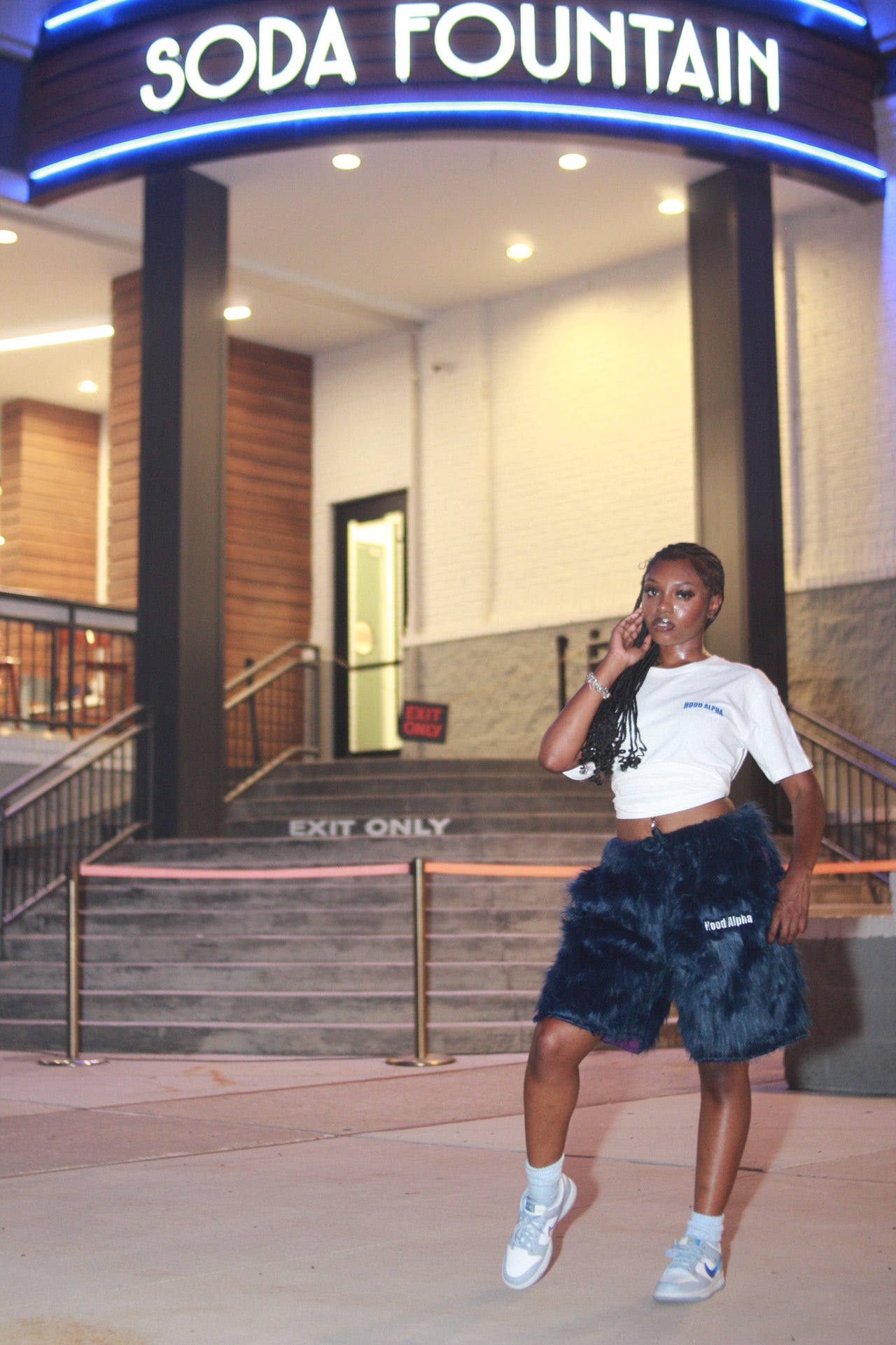 Navy Blue Luxury Wolf Shorts