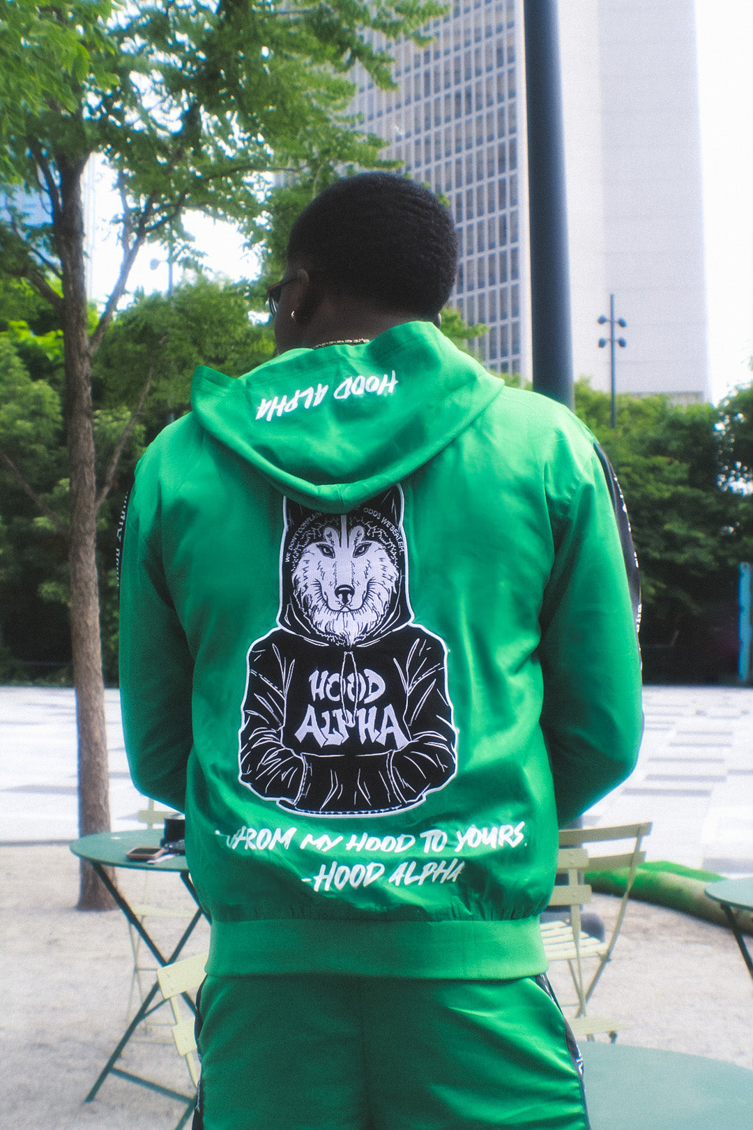 GREEN & BLACK NYLON SET