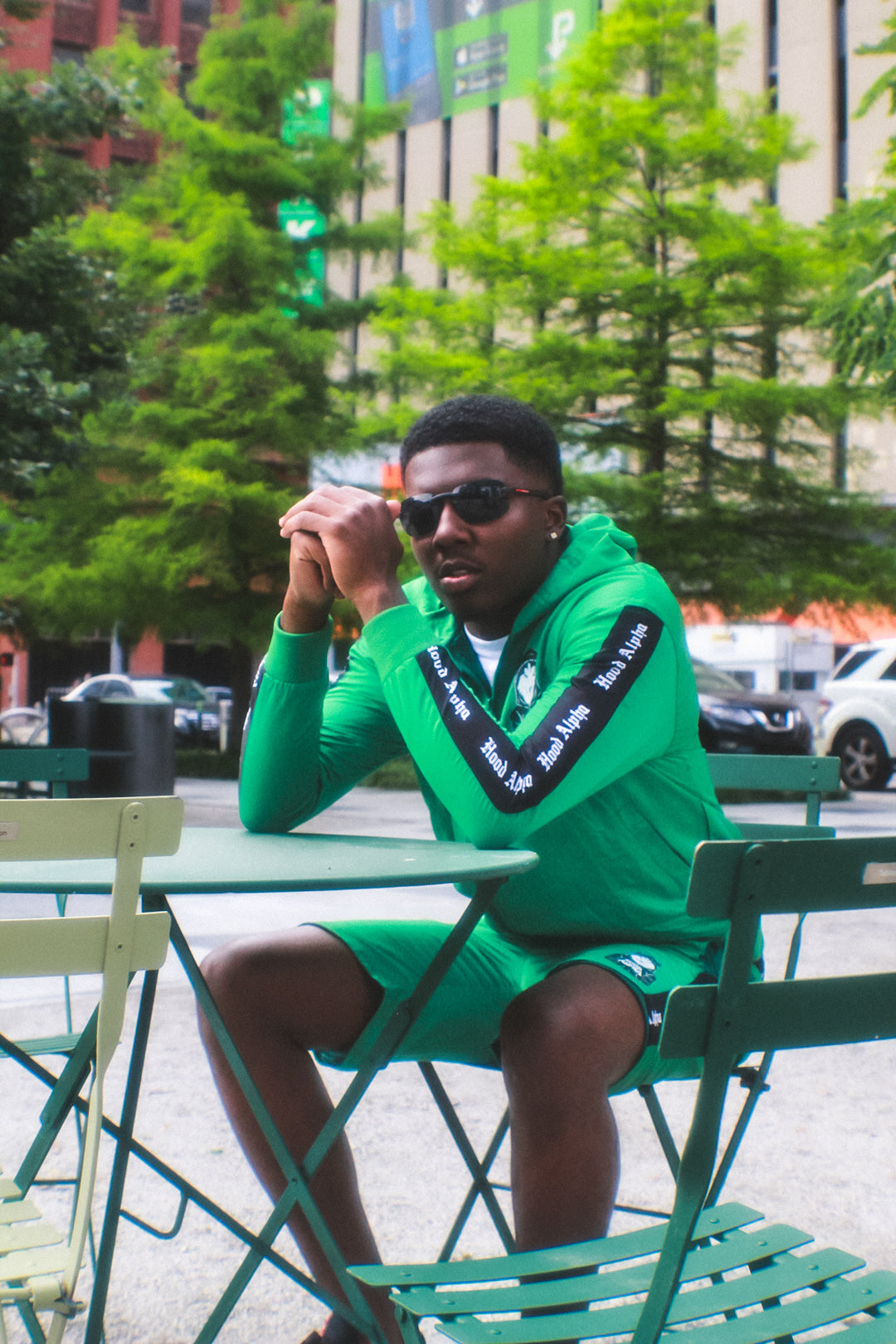 GREEN & BLACK NYLON SET