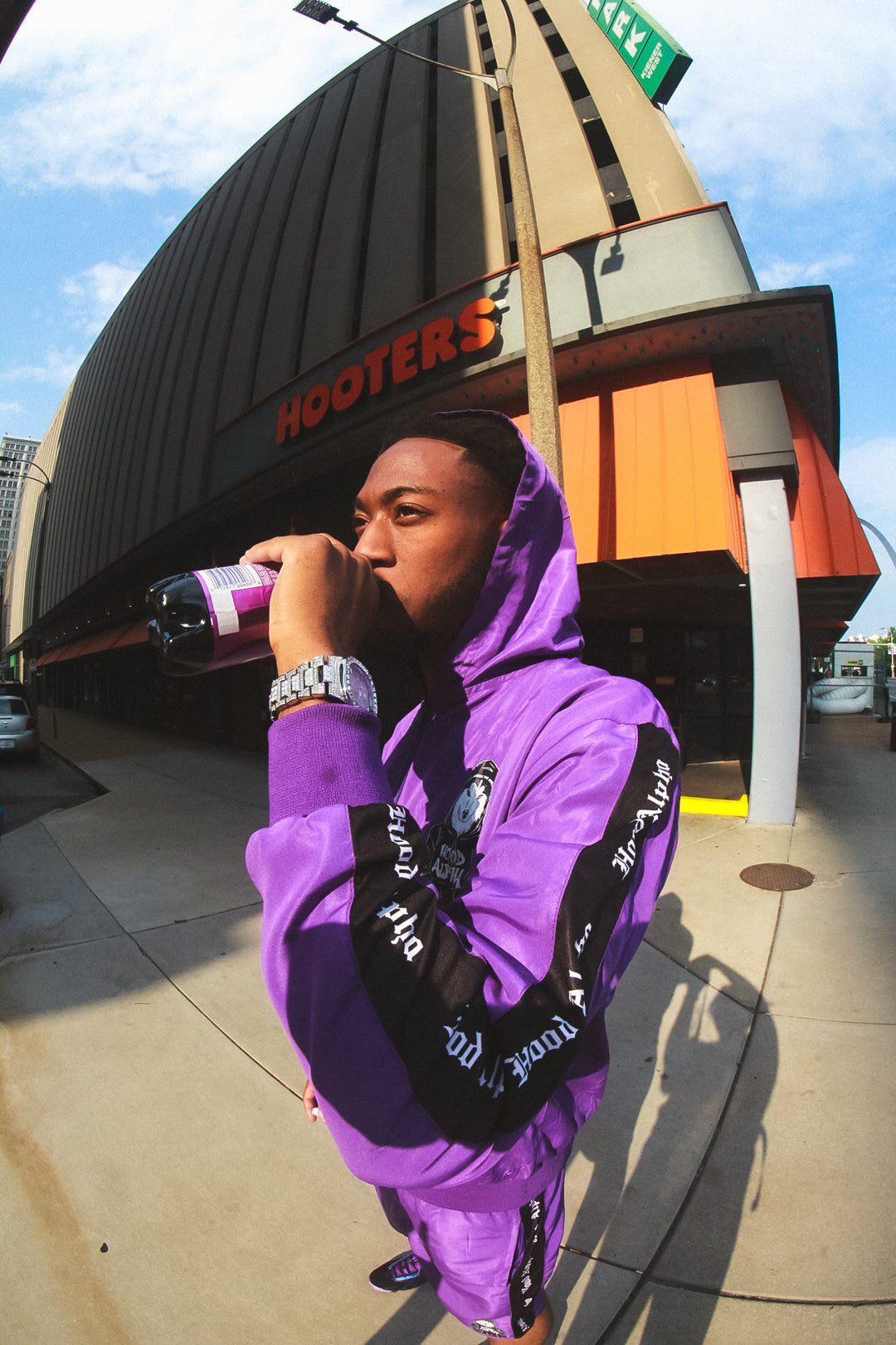 PURPLE & BLACK NYLON SET