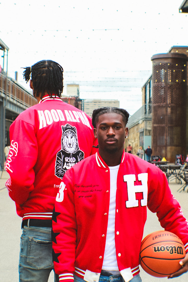 Red Varsity Jacket â HoodAlpha