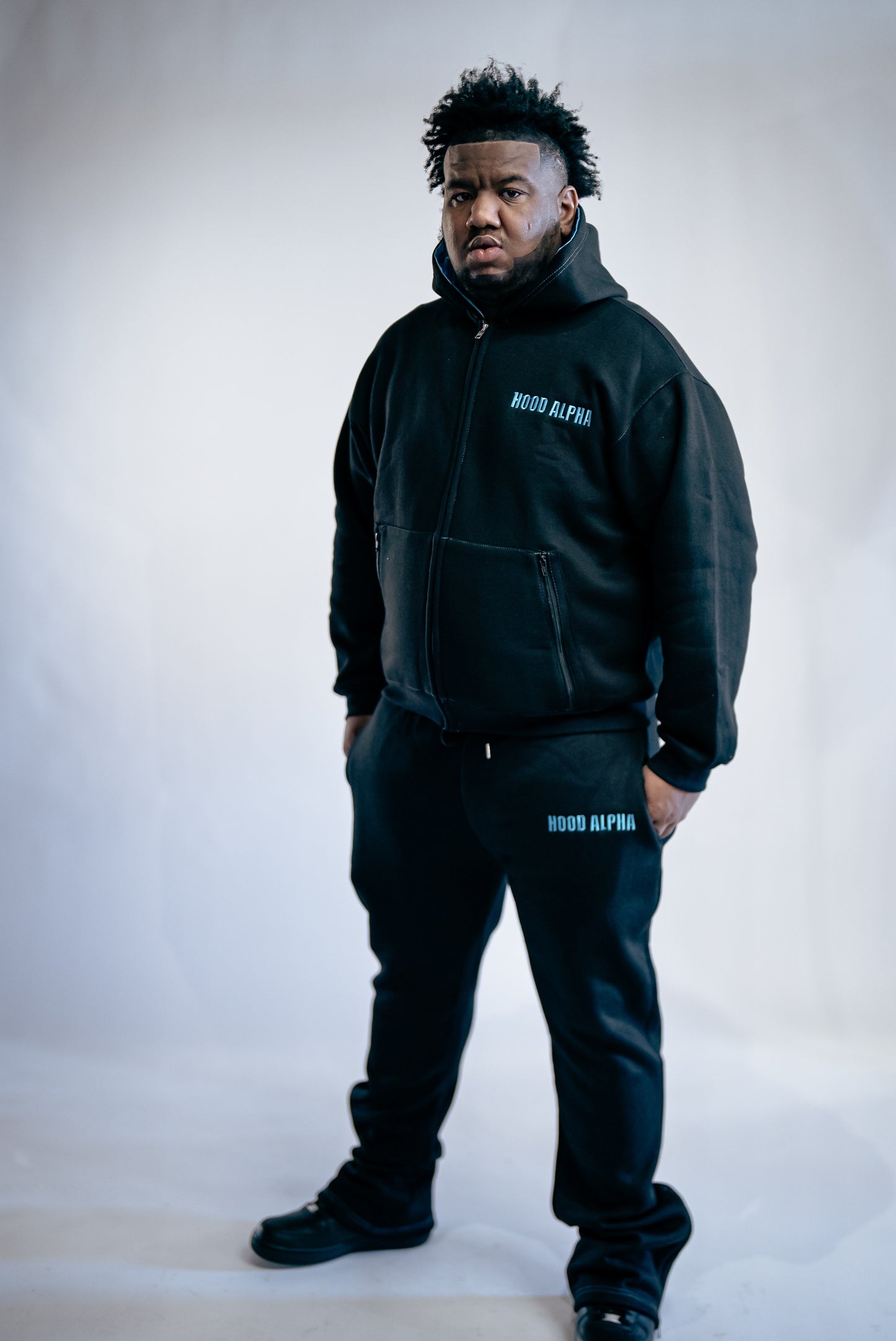Black & Blue jogging suit