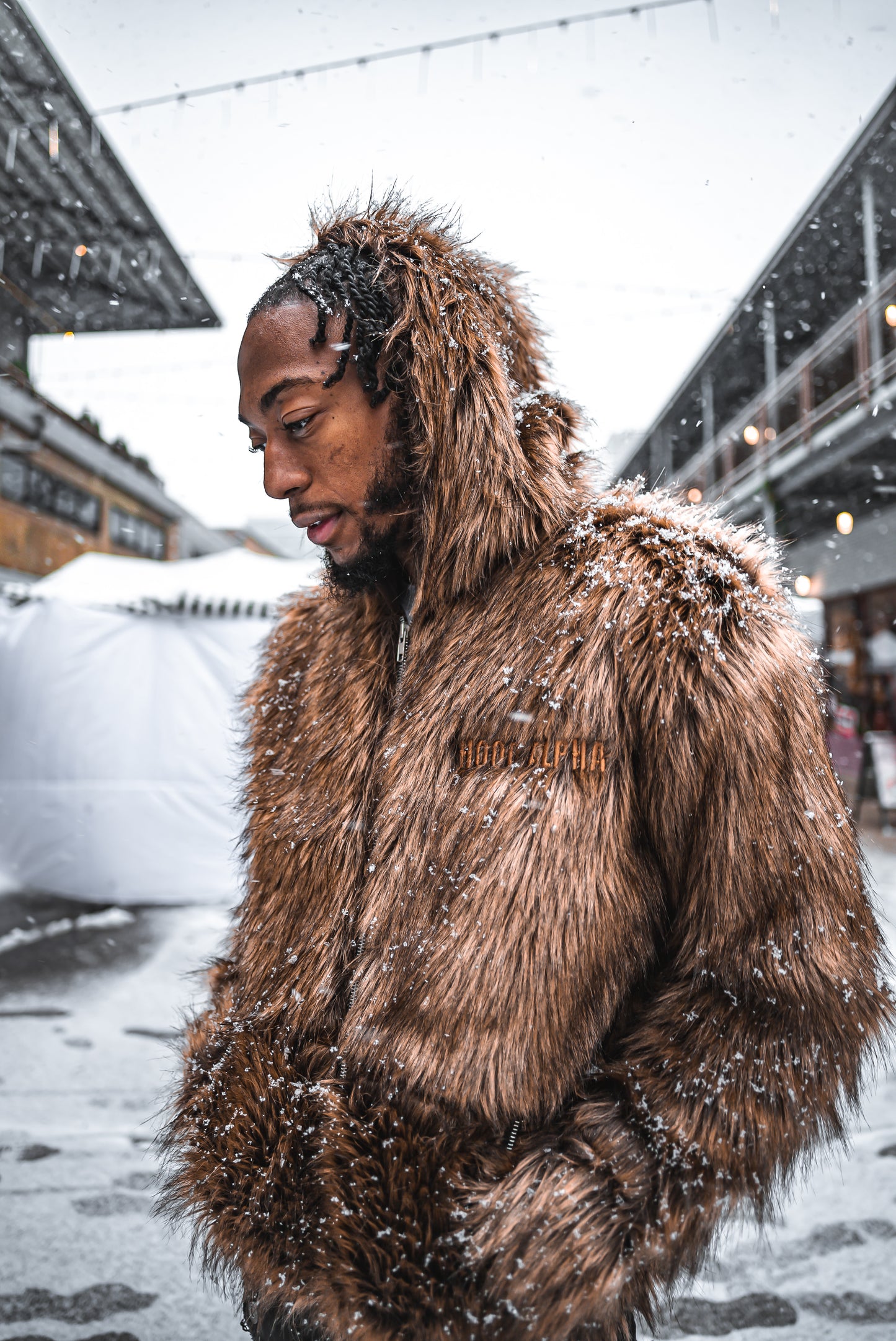 Brown Luxe Wolf Coat (Pre-order only)