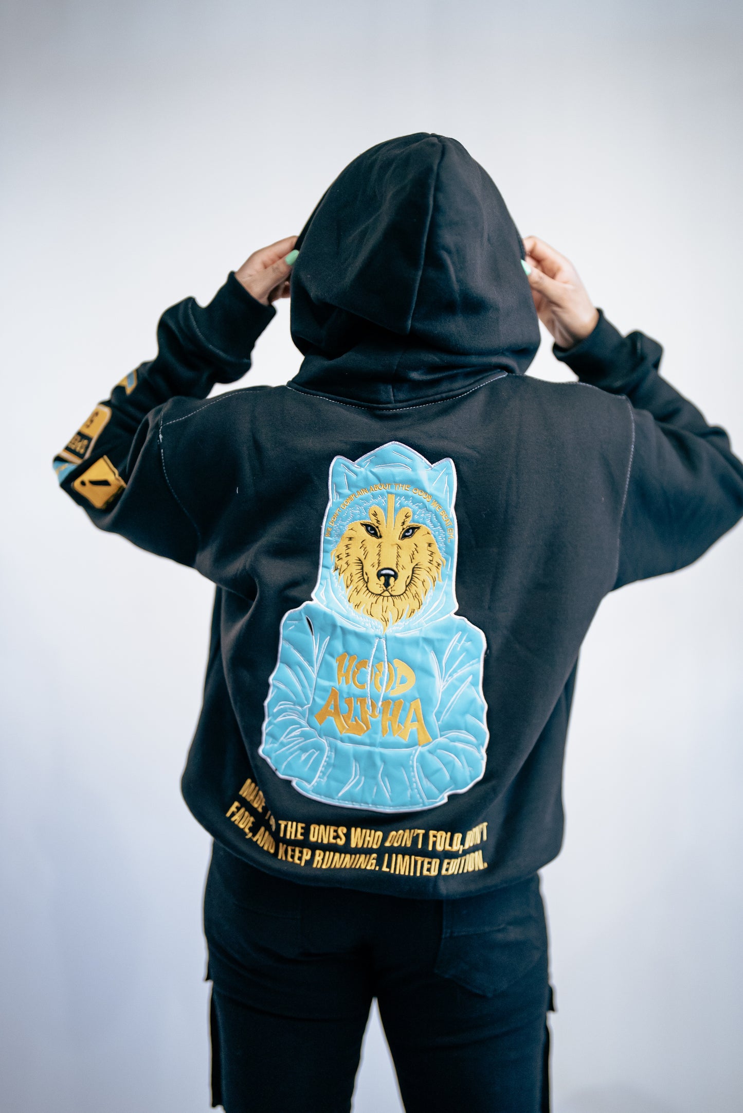 Black hoodie