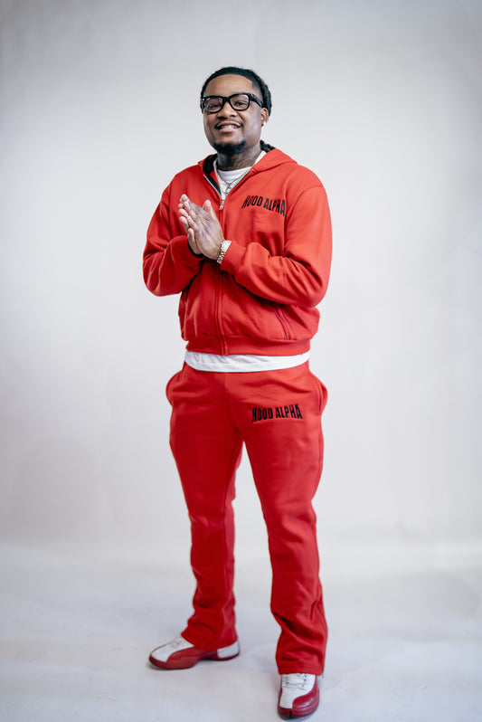 Red & Black jogging suit