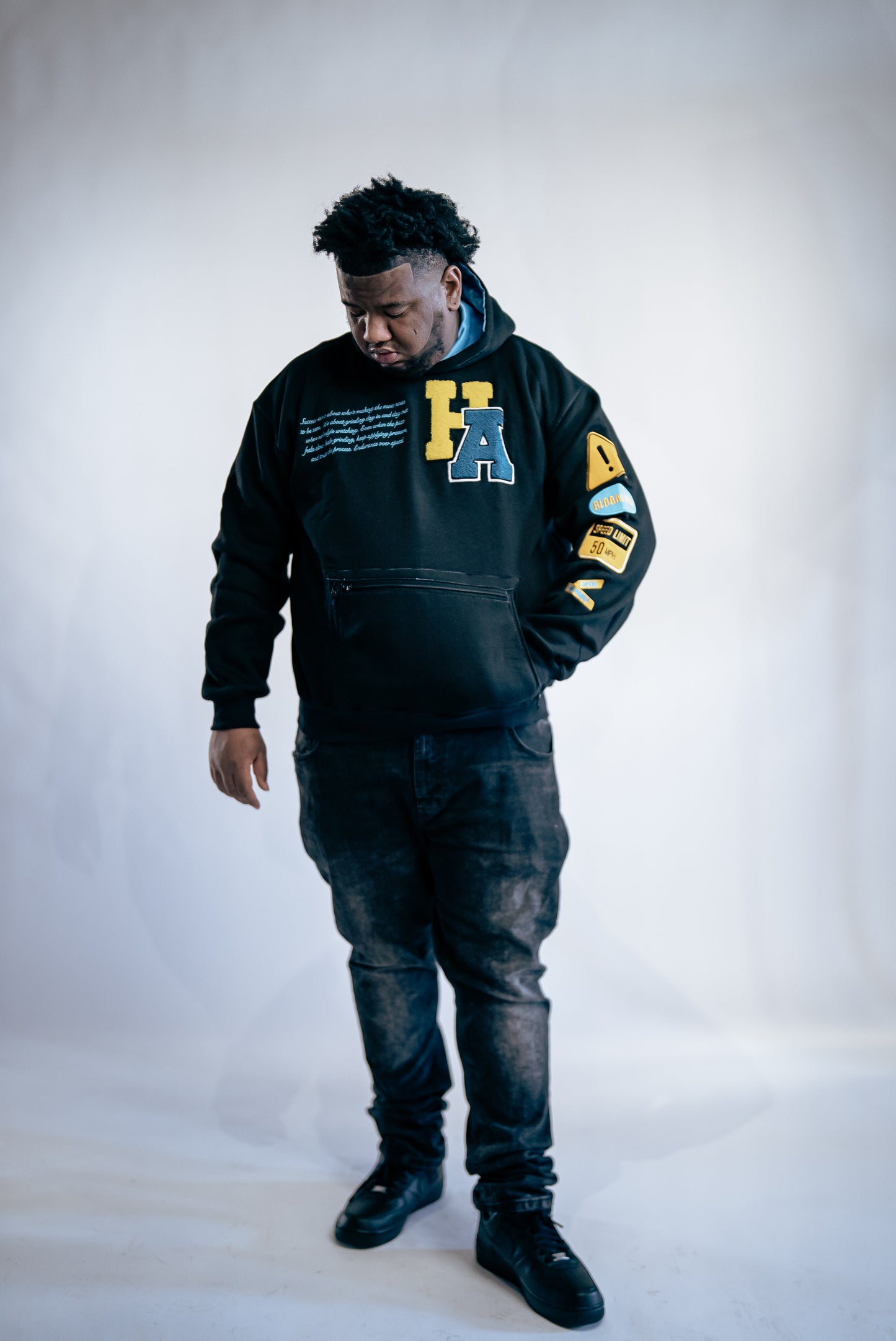 Black hoodie