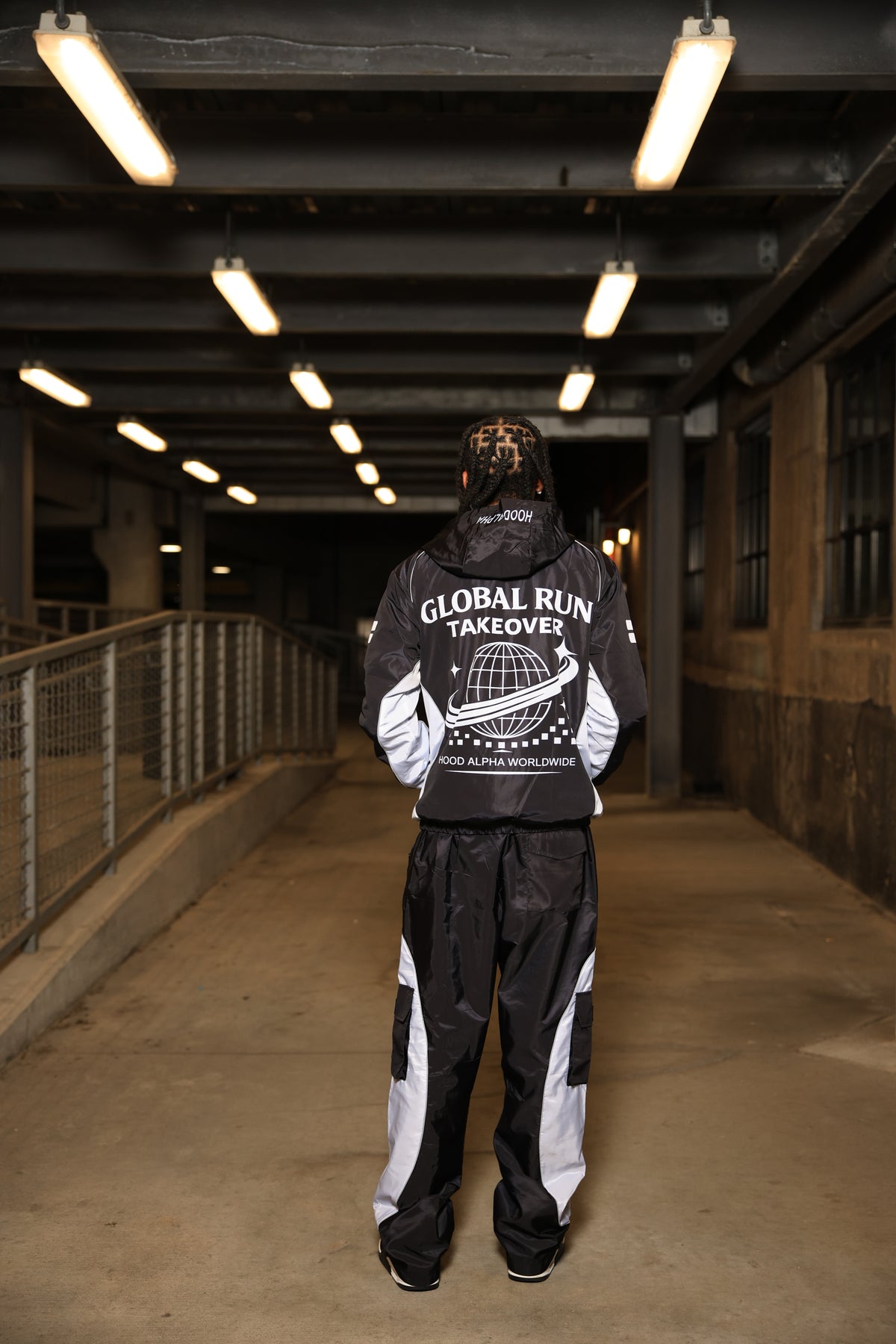 GLOBAL RUN™ Technical Windbreaker Jacket — Black