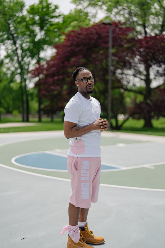 Pink Men Short set