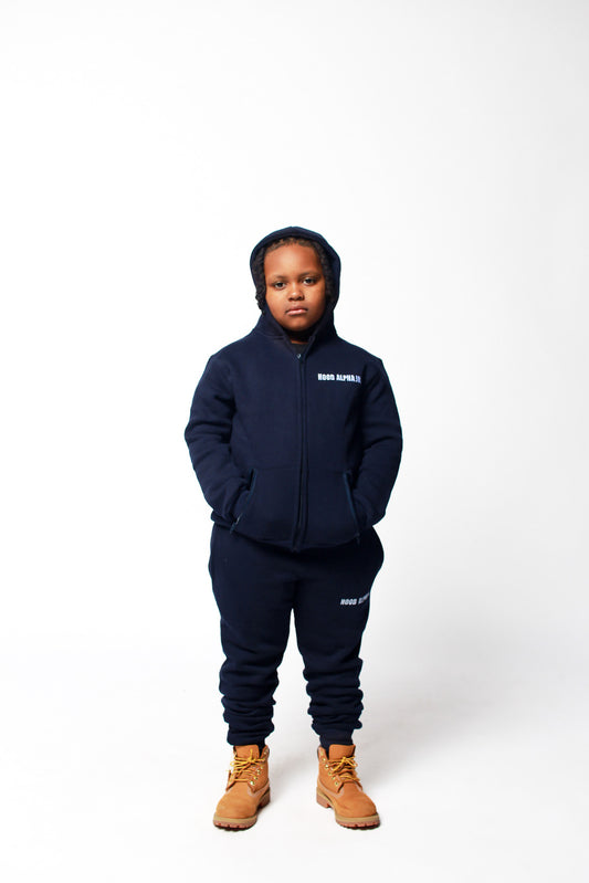 Navy Blue kid jogging suit