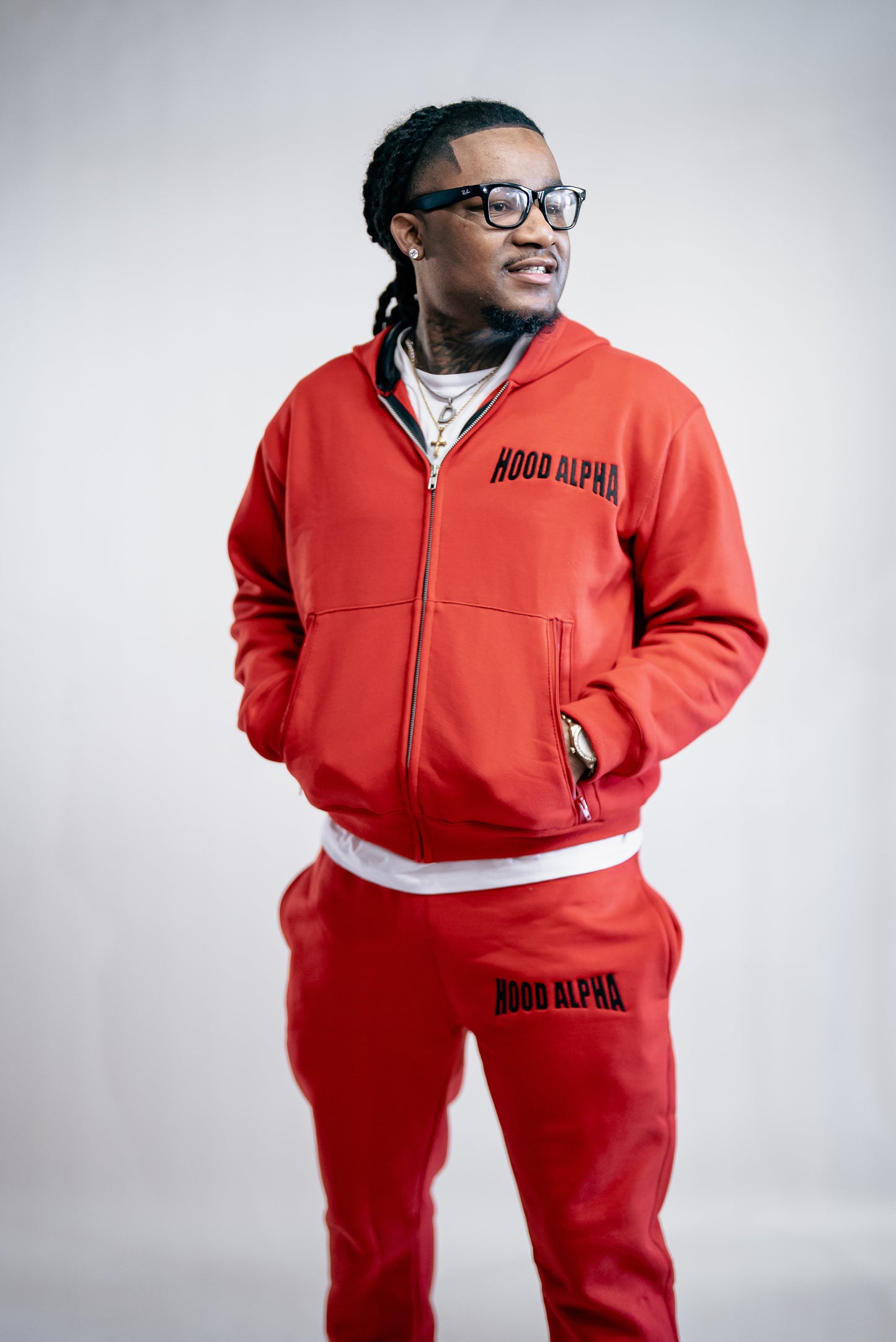 Red & Black jogging suit