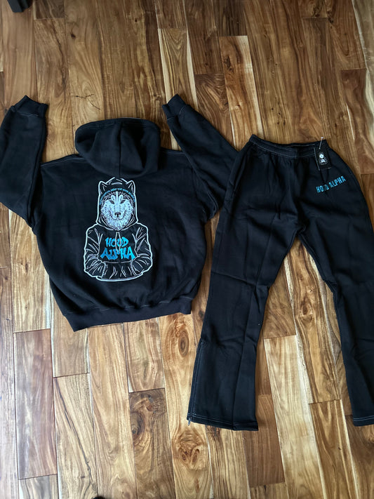 Black & Blue jogging suit