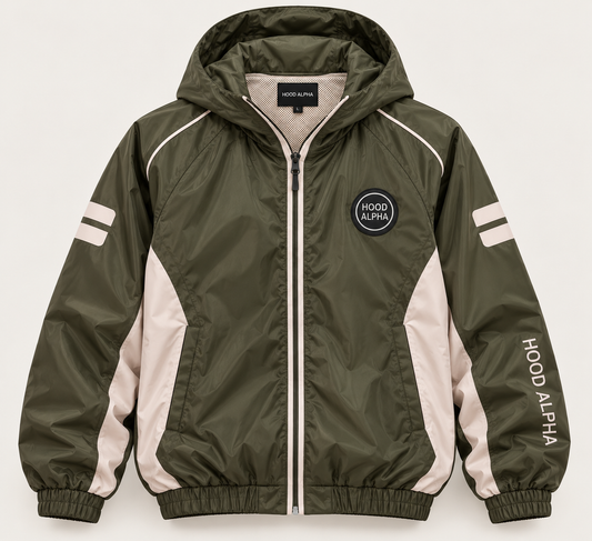 GLOBAL RUN™ Technical Windbreaker Jacket — Olive